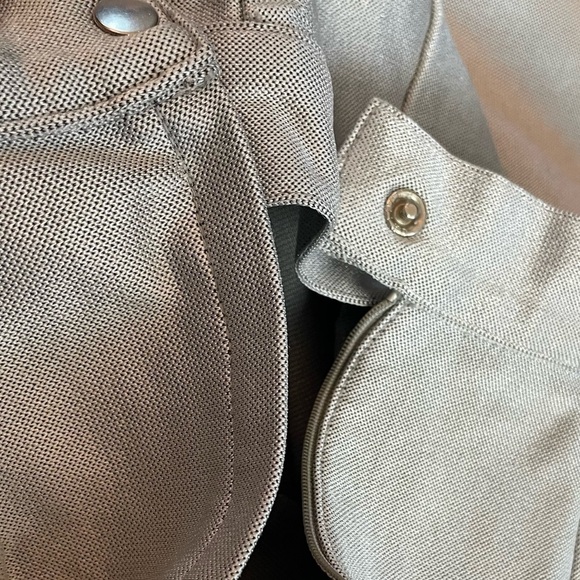 David David High-Waisted Silver Metallic Stirrup Pants Women’s Size 4. - Picture 10 of 16